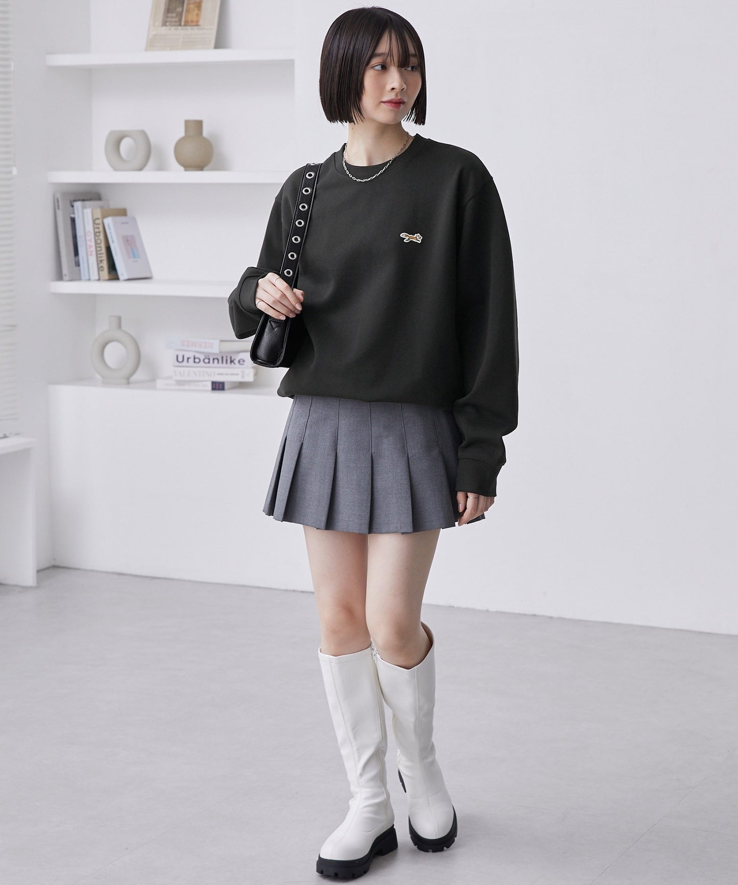 PENNEYS THE FOX Logo 狐狸刺繡寬版大學T上衣