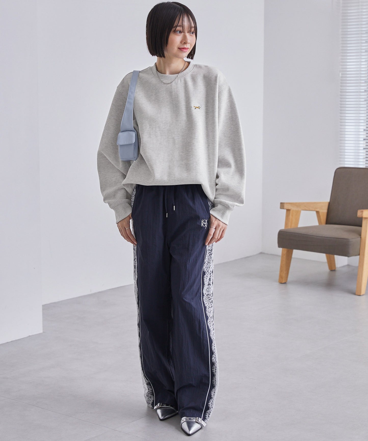 PENNEYS THE FOX Logo 狐狸刺繡寬版大學T上衣