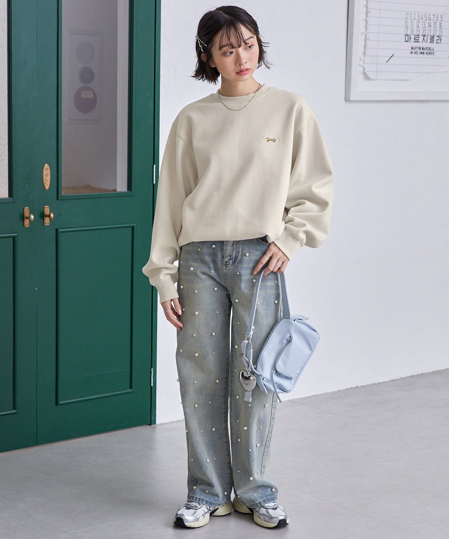 PENNEYS THE FOX Logo 狐狸刺繡寬版大學T上衣