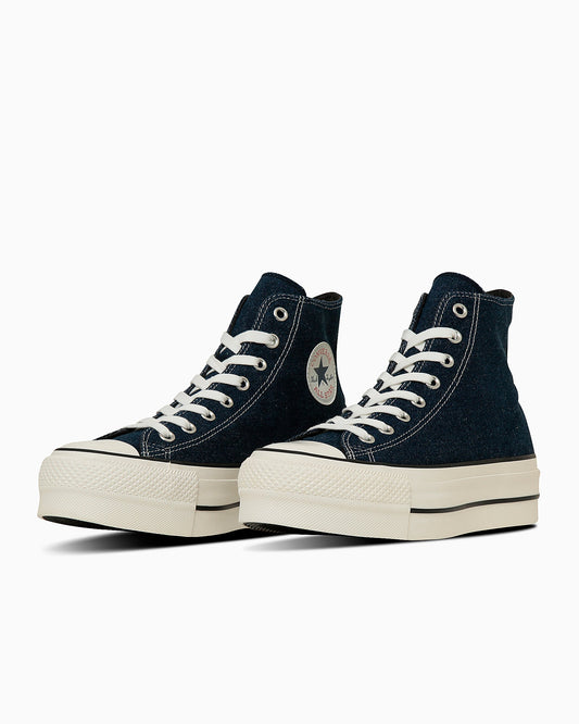 日本限定 CONVERSE ALL STAR LIFTED DM HI 牛仔單寧高筒厚底鞋