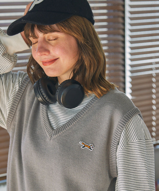 PENNEYS THE FOX Logo 狐狸刺繡LOGO V領針織背心