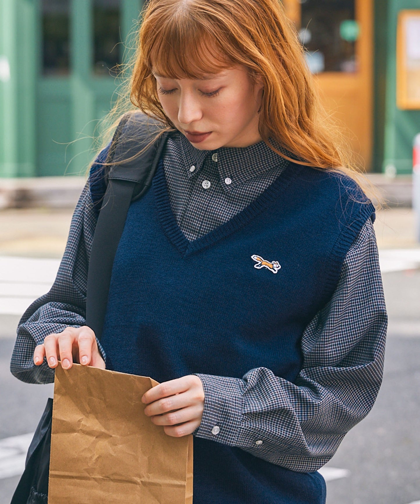 PENNEYS THE FOX Logo 狐狸刺繡LOGO V領針織背心