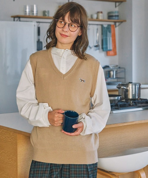 PENNEYS THE FOX Logo 狐狸刺繡LOGO V領針織背心