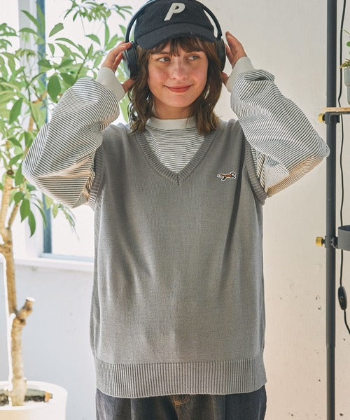 PENNEYS THE FOX Logo 狐狸刺繡LOGO V領針織背心