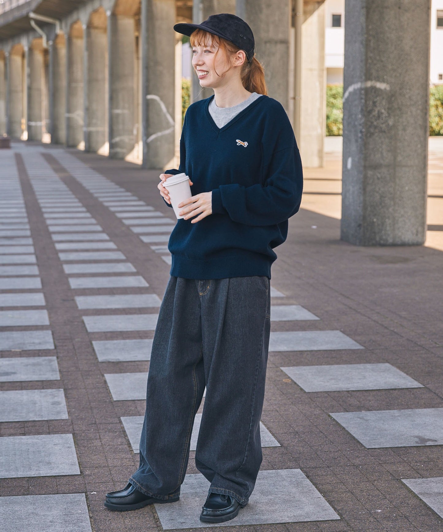 PENNEYS THE FOX Logo 狐狸刺繡V領針織上衣