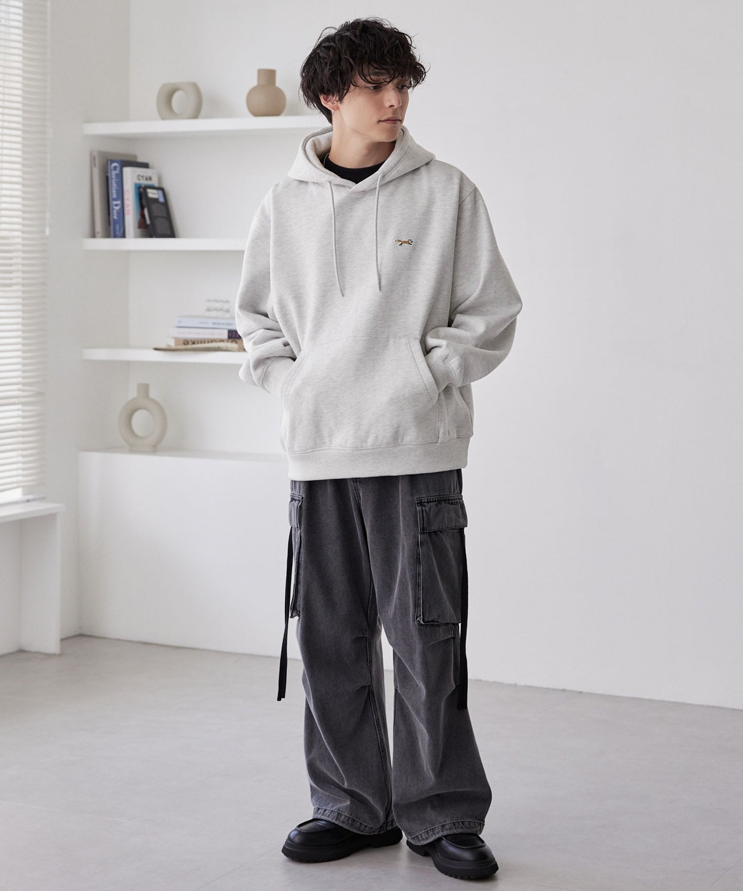 PENNEYS THE FOX Logo 狐狸刺繡寬版連帽大學T