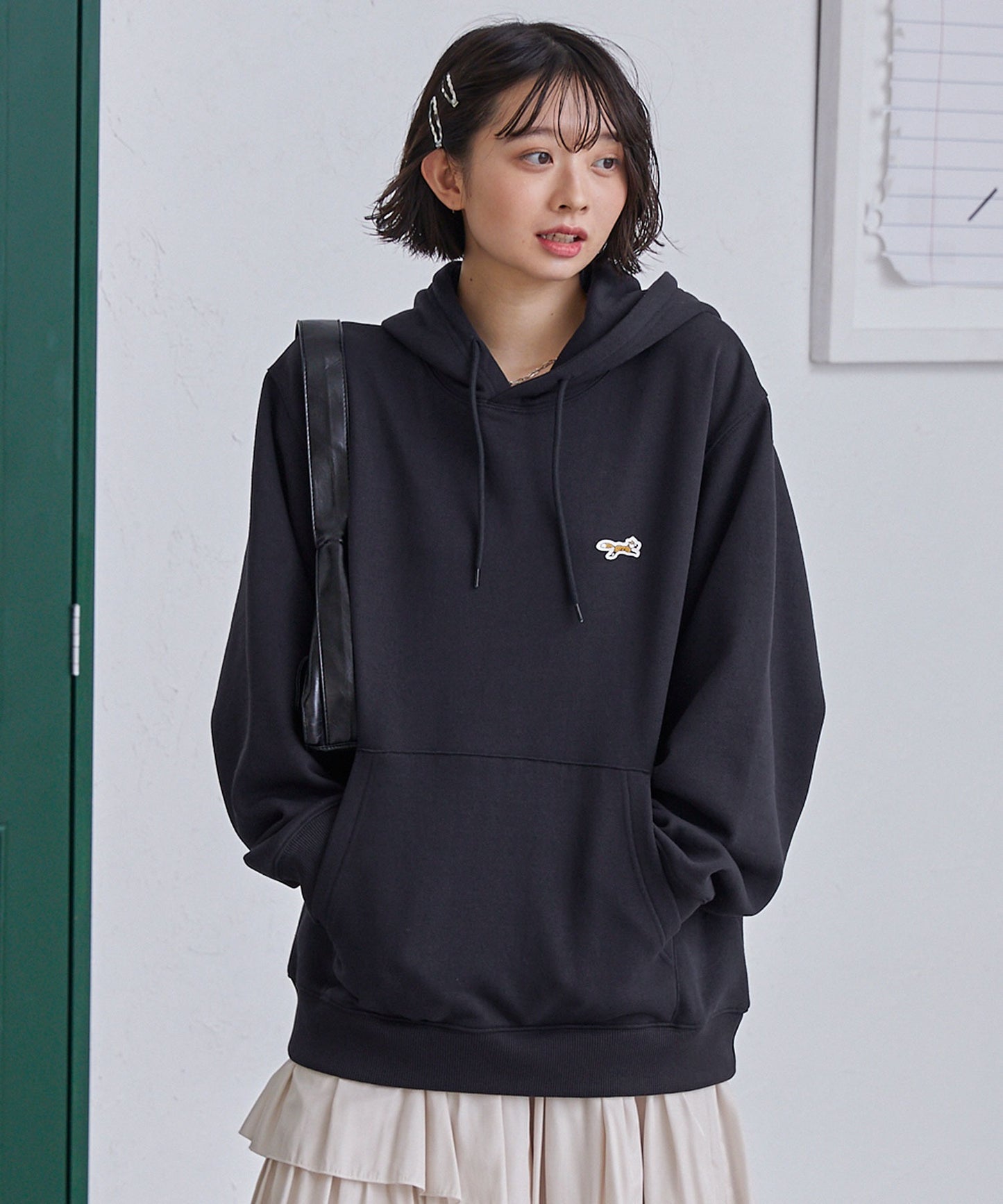 PENNEYS THE FOX Logo 狐狸刺繡寬版連帽大學T