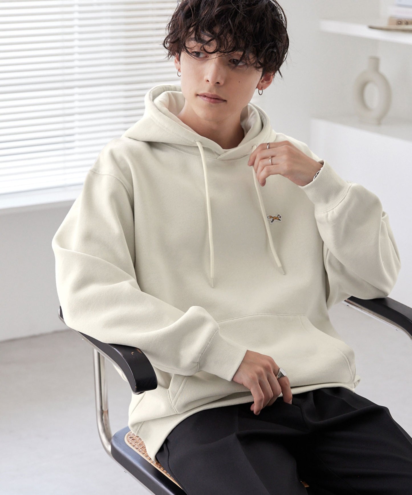 PENNEYS THE FOX Logo 狐狸刺繡寬版連帽大學T