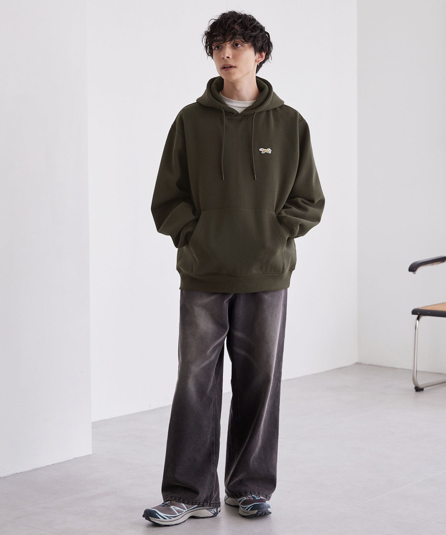 PENNEYS THE FOX Logo 狐狸刺繡寬版連帽大學T