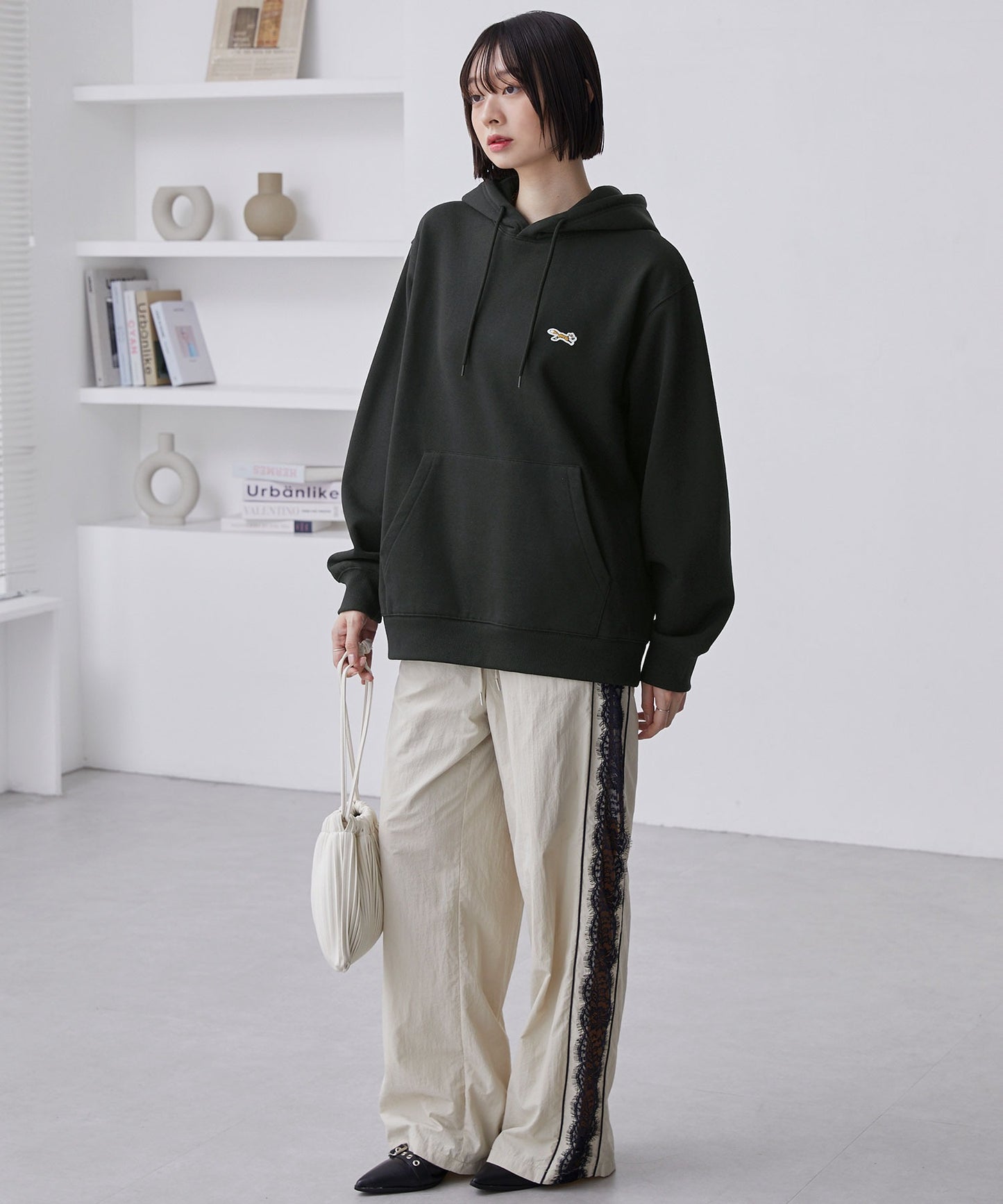 PENNEYS THE FOX Logo 狐狸刺繡寬版連帽大學T