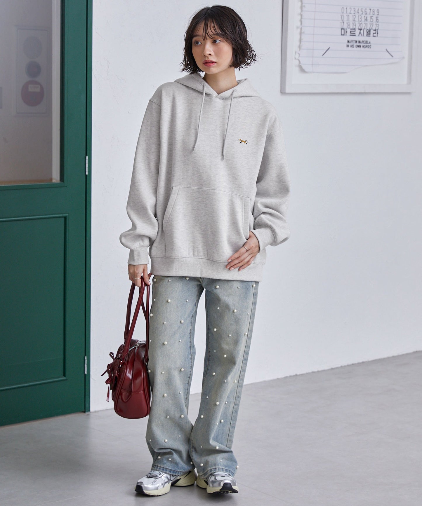 PENNEYS THE FOX Logo 狐狸刺繡寬版連帽大學T