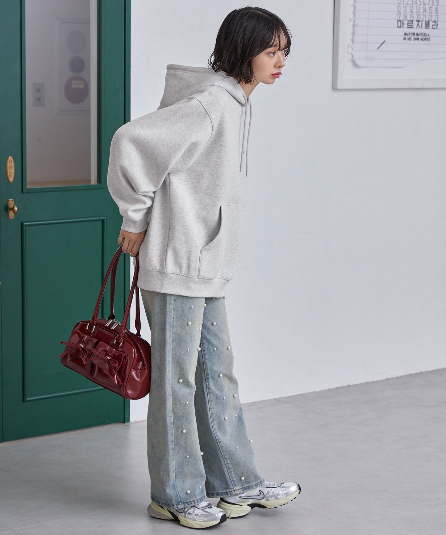 PENNEYS THE FOX Logo 狐狸刺繡寬版連帽大學T