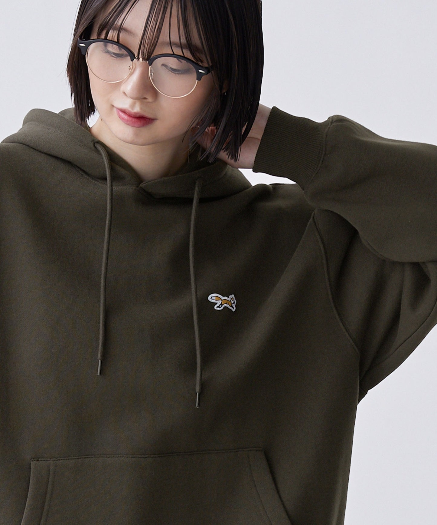 PENNEYS THE FOX Logo 狐狸刺繡寬版連帽大學T