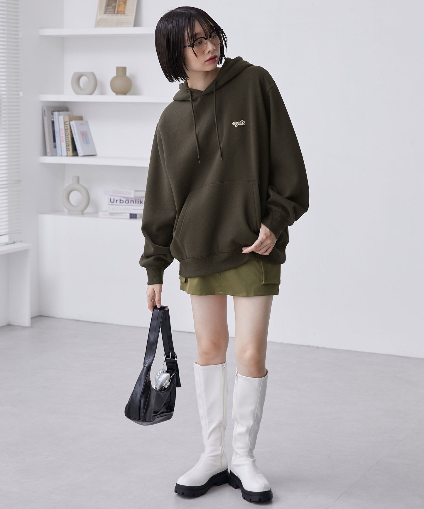 PENNEYS THE FOX Logo 狐狸刺繡寬版連帽大學T