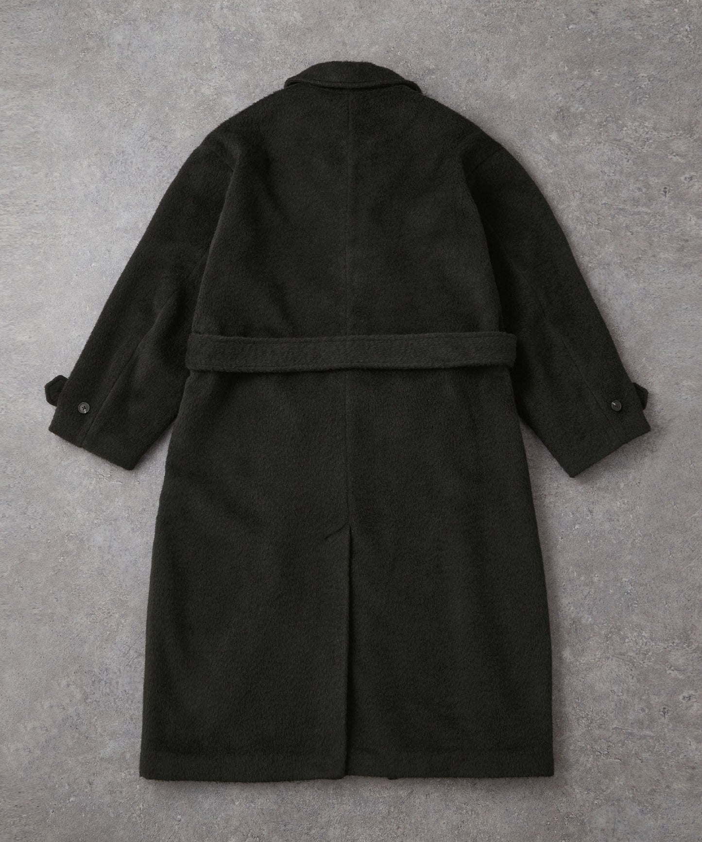 CIYOT-シヨウト- 長版雙排釦寬鬆毛呢大衣外套
