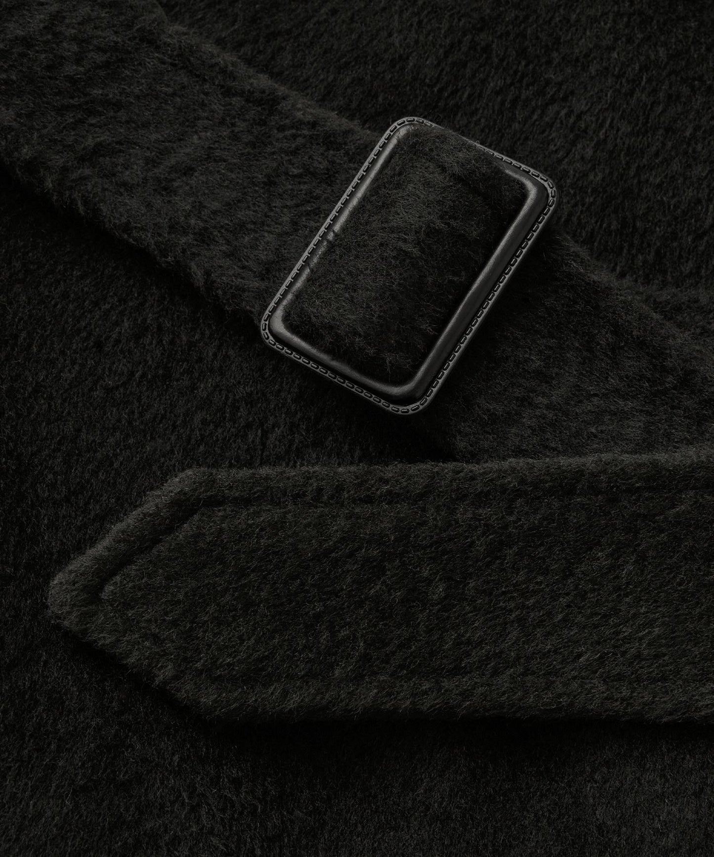 CIYOT-シヨウト- 長版雙排釦寬鬆毛呢大衣外套