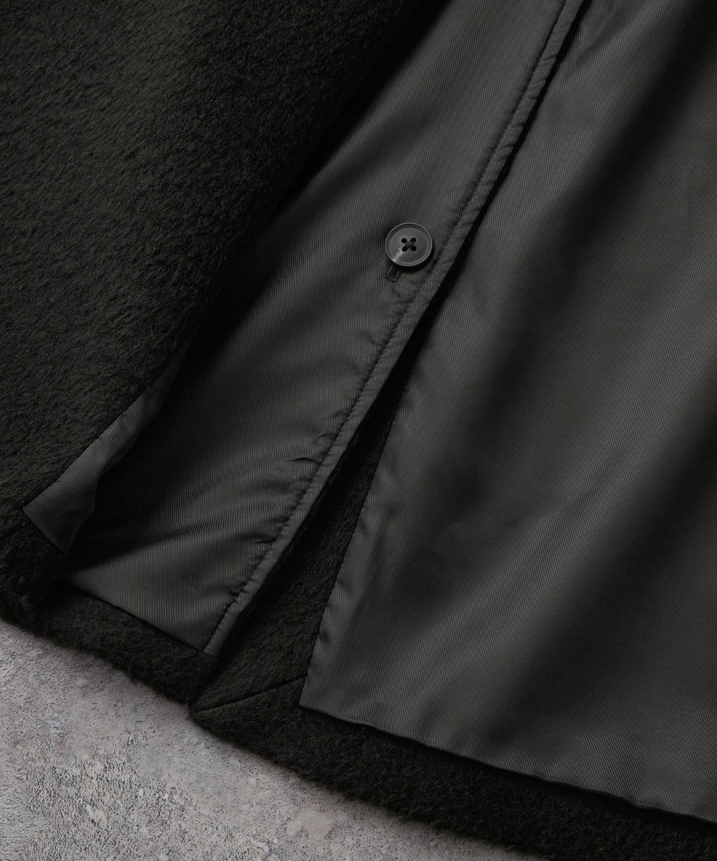 CIYOT-シヨウト- 長版雙排釦寬鬆毛呢大衣外套