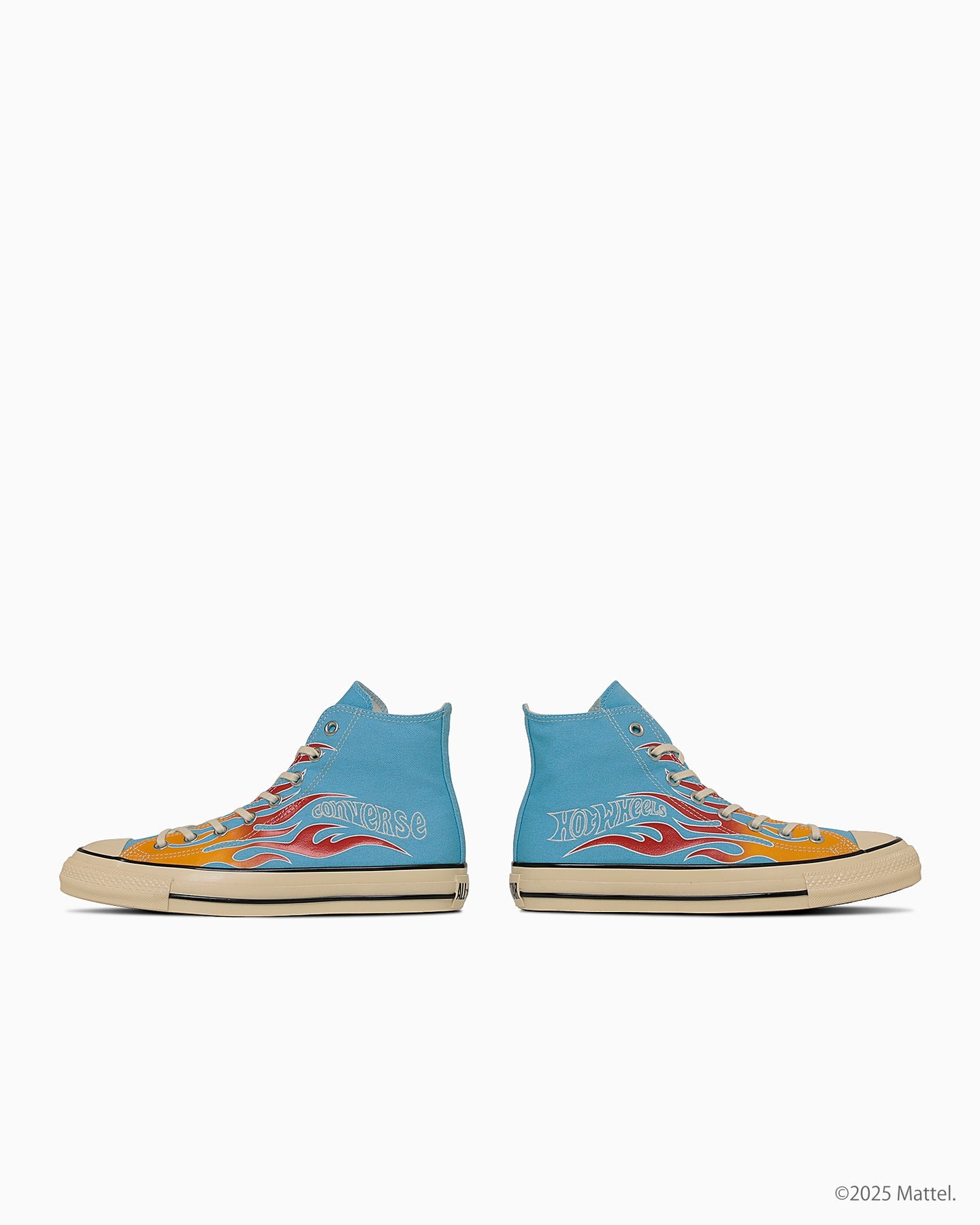 日本限定 CONVERSE ALL STAR AGED FL HI × Hot Wheels™ 限定高筒帆布鞋 天藍色