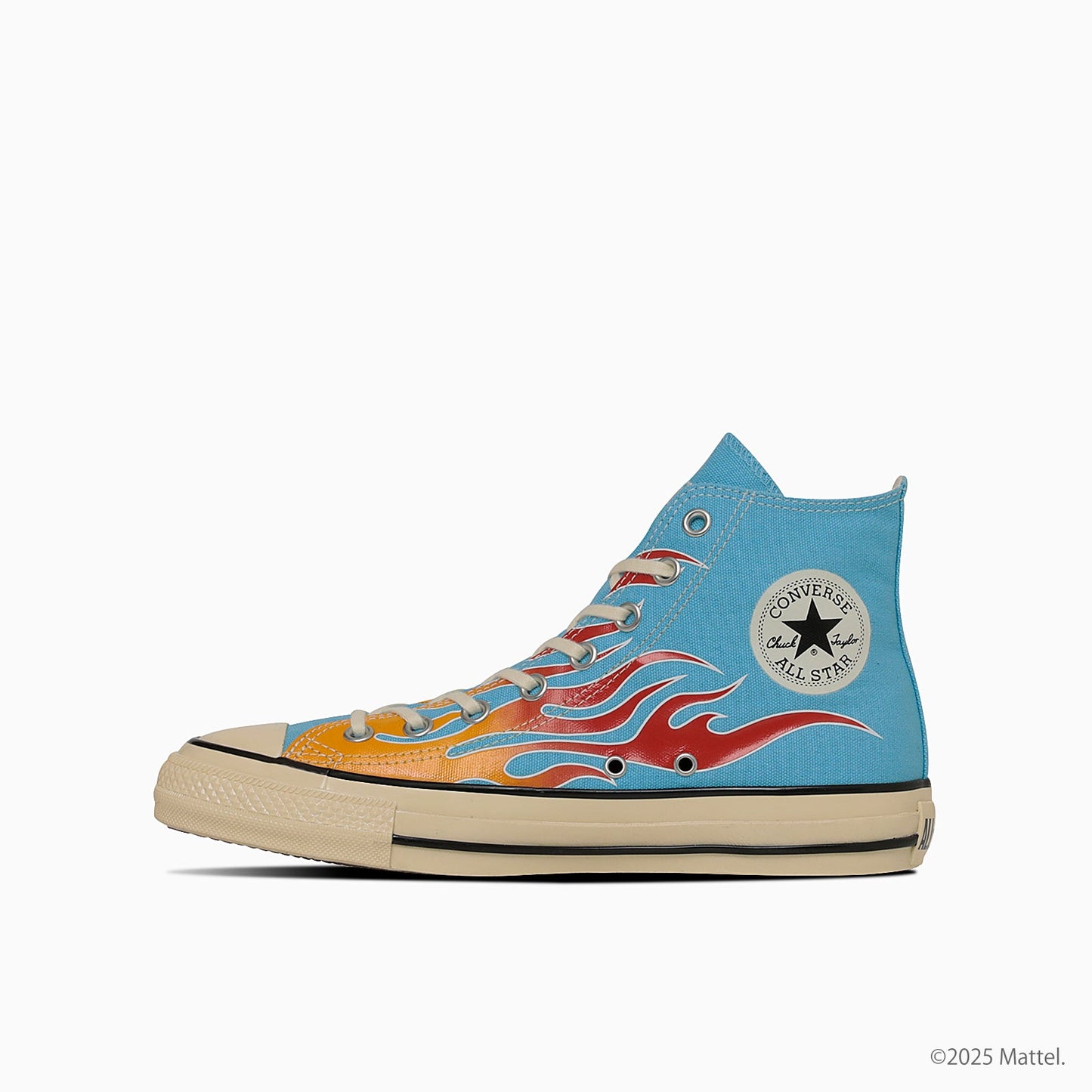 日本限定 CONVERSE ALL STAR AGED FL HI × Hot Wheels™ 限定高筒帆布鞋 天藍色