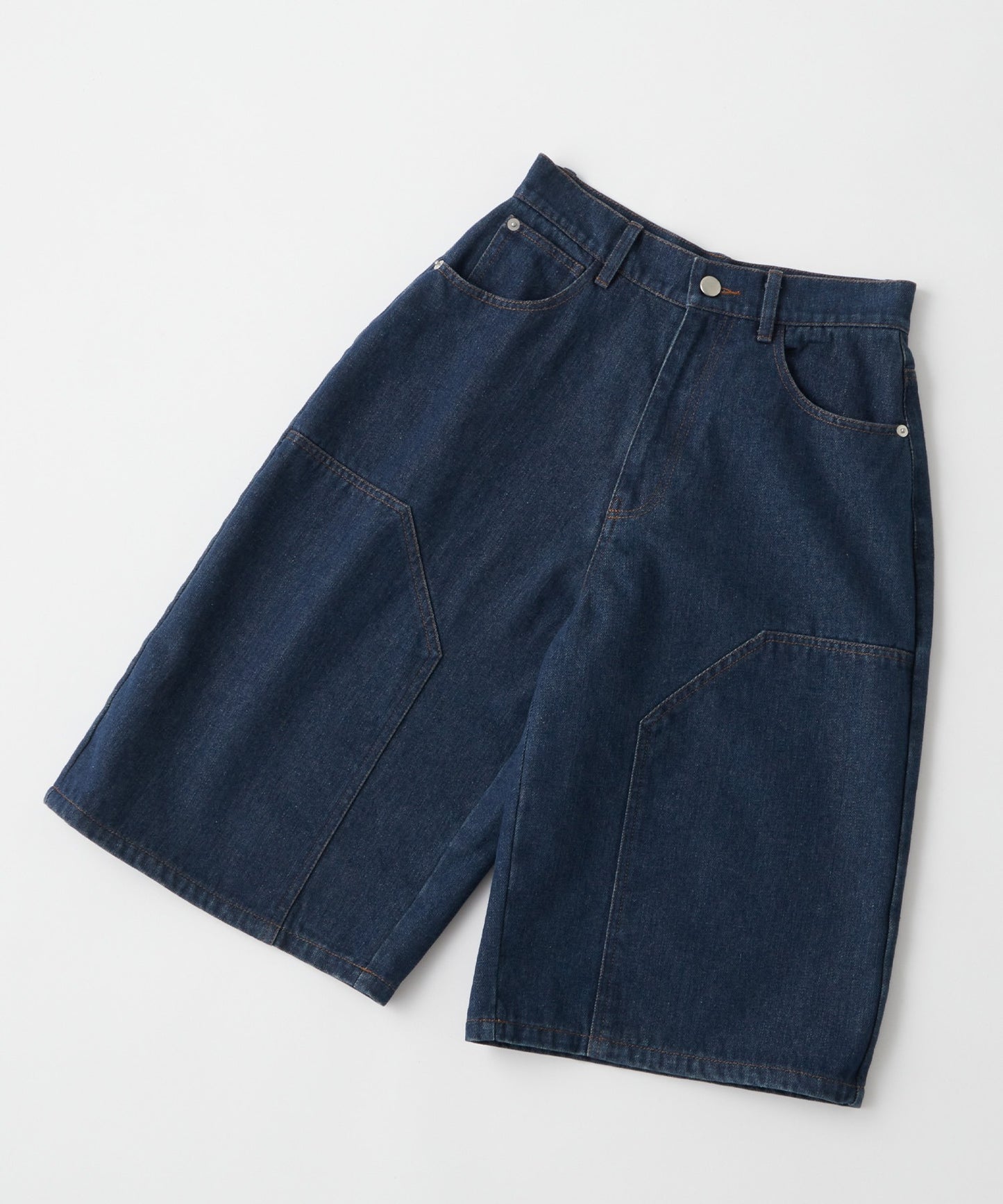 Unblend 雙層膝部牛仔短褲