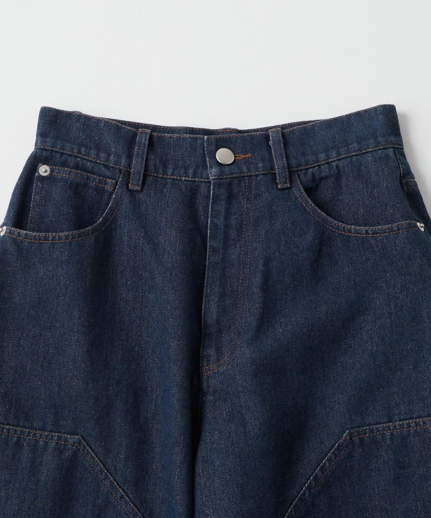 Unblend 雙層膝部牛仔短褲