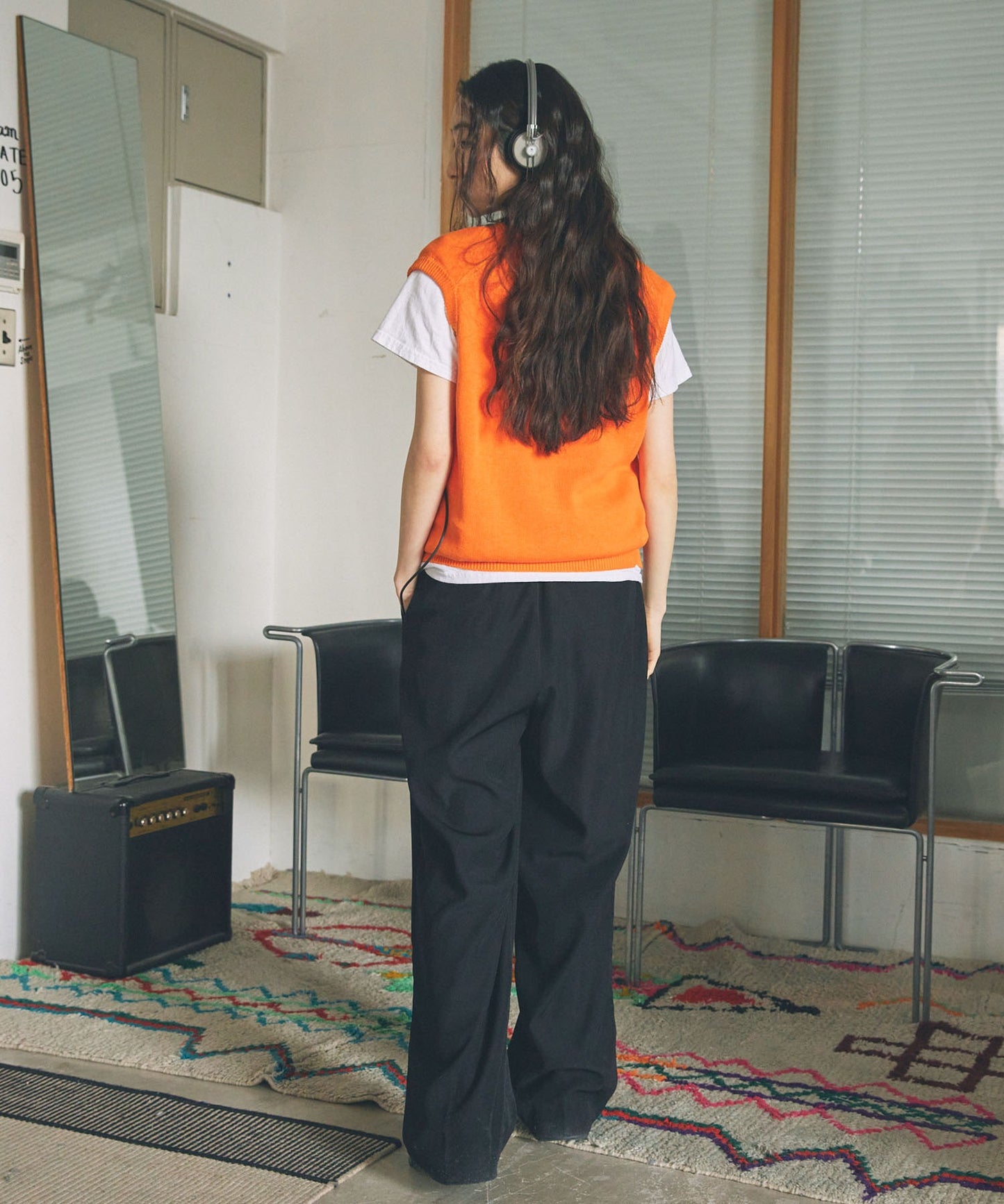 Unblend 簡約Logo刺繡針織背心