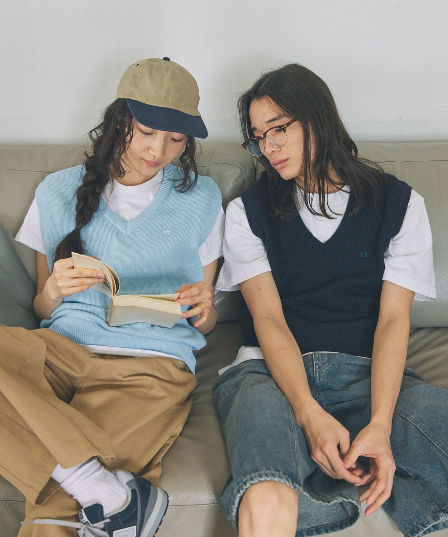 Unblend 簡約Logo刺繡針織背心