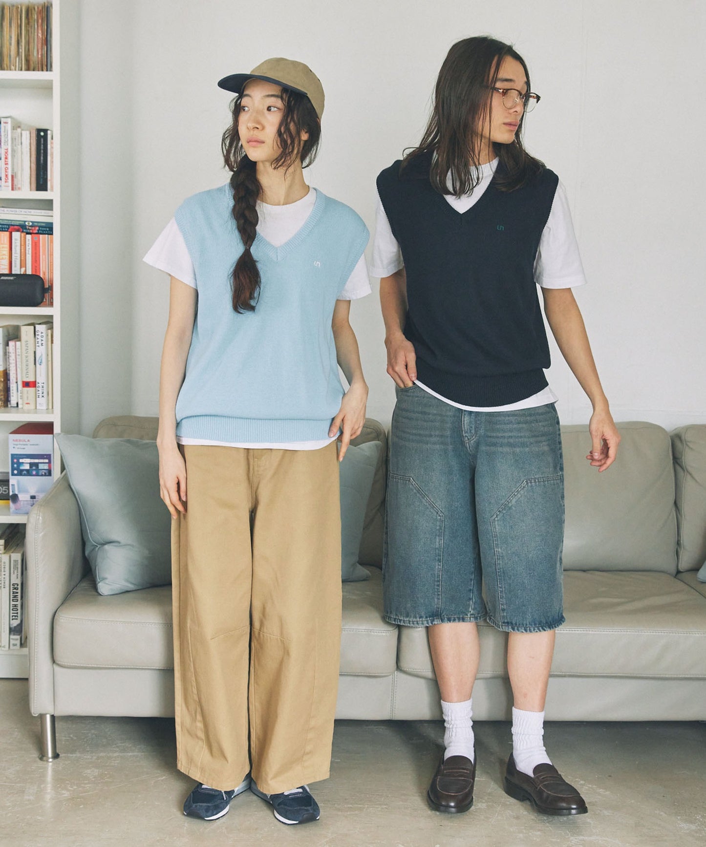 Unblend 簡約Logo刺繡針織背心