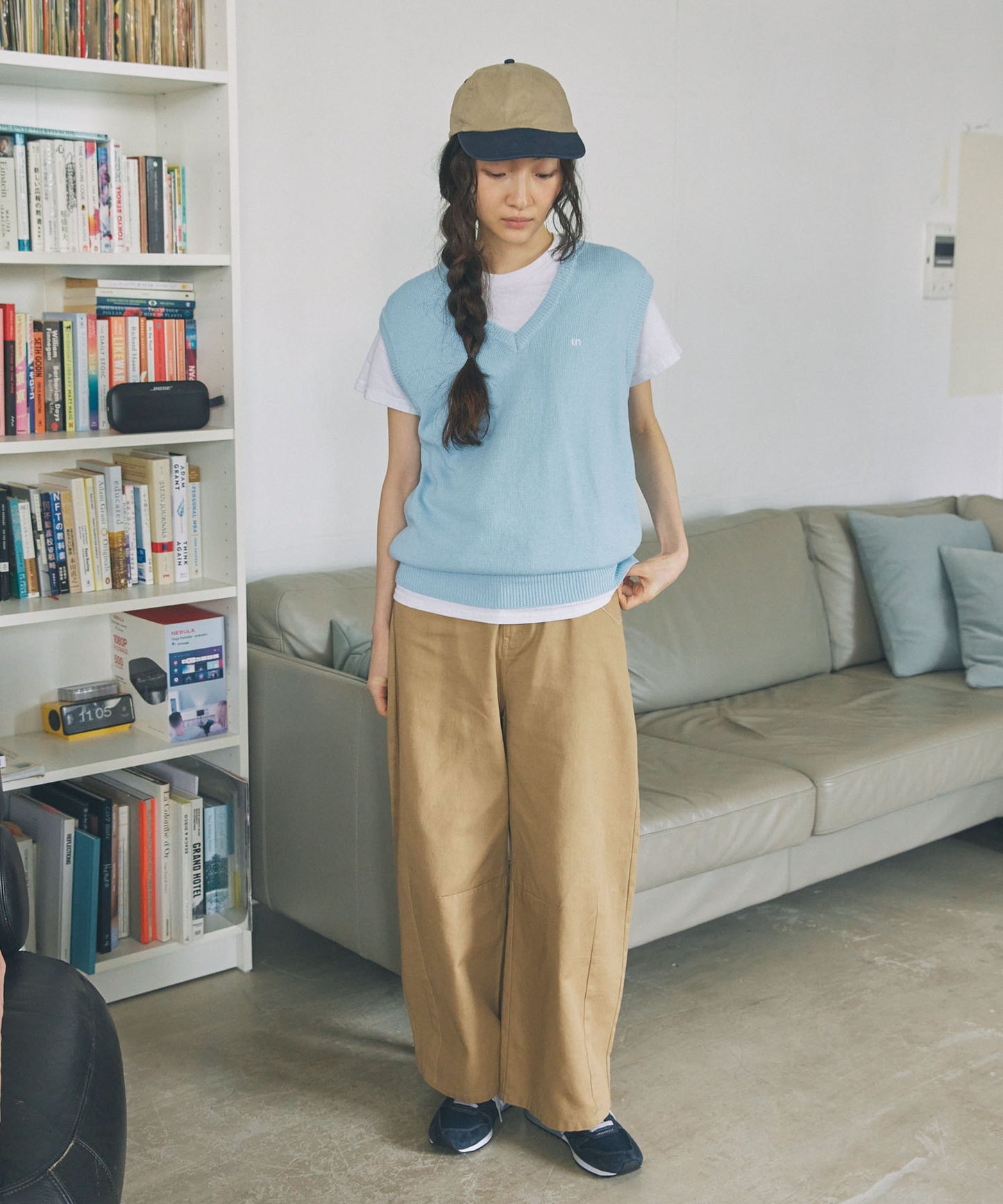 Unblend 簡約Logo刺繡針織背心