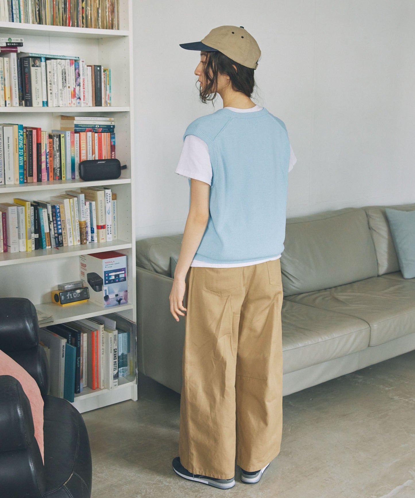 Unblend 簡約Logo刺繡針織背心