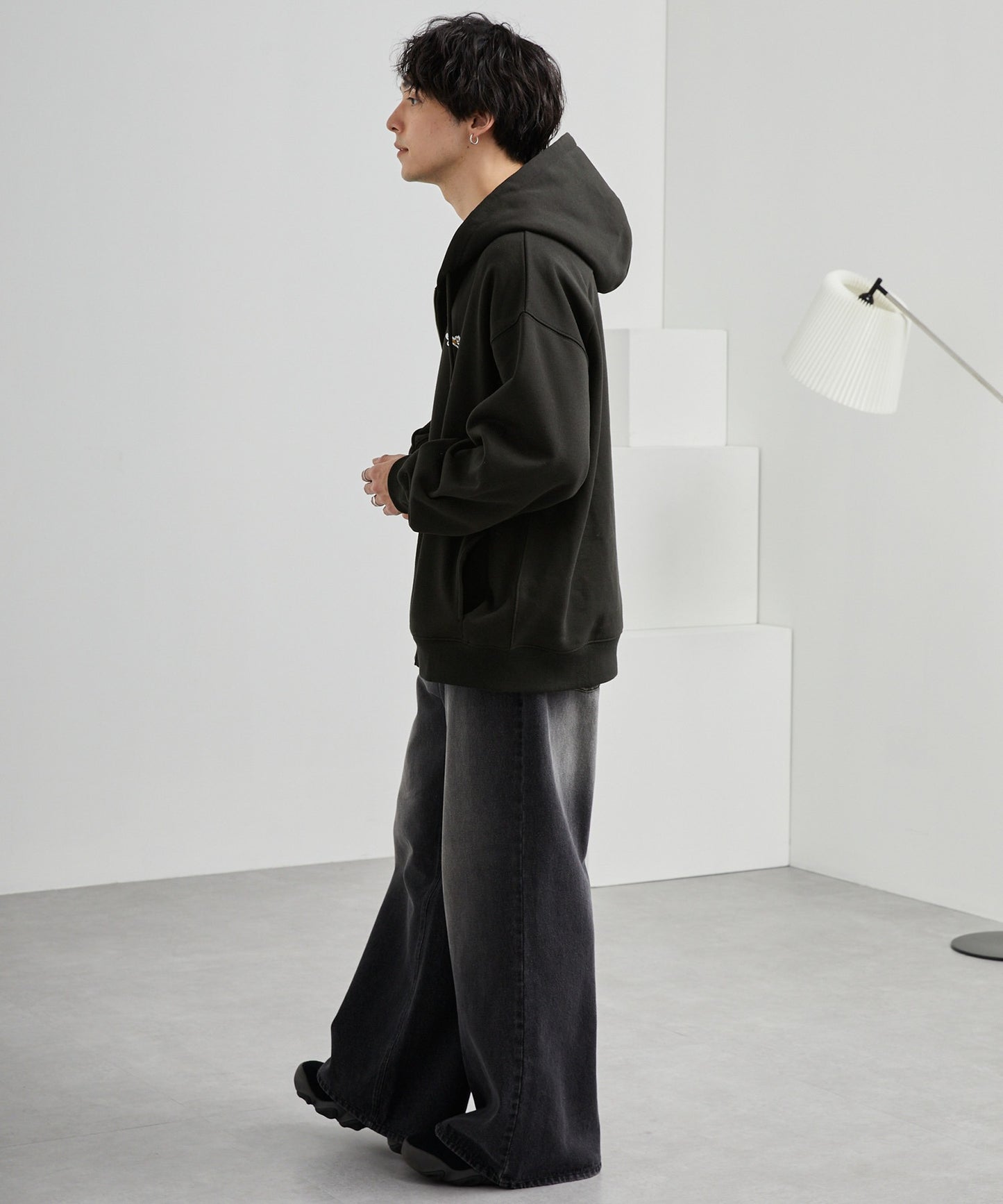 PENNEYS 限定 THE FOX 刺繡LOGO寬版拉鍊連帽外套