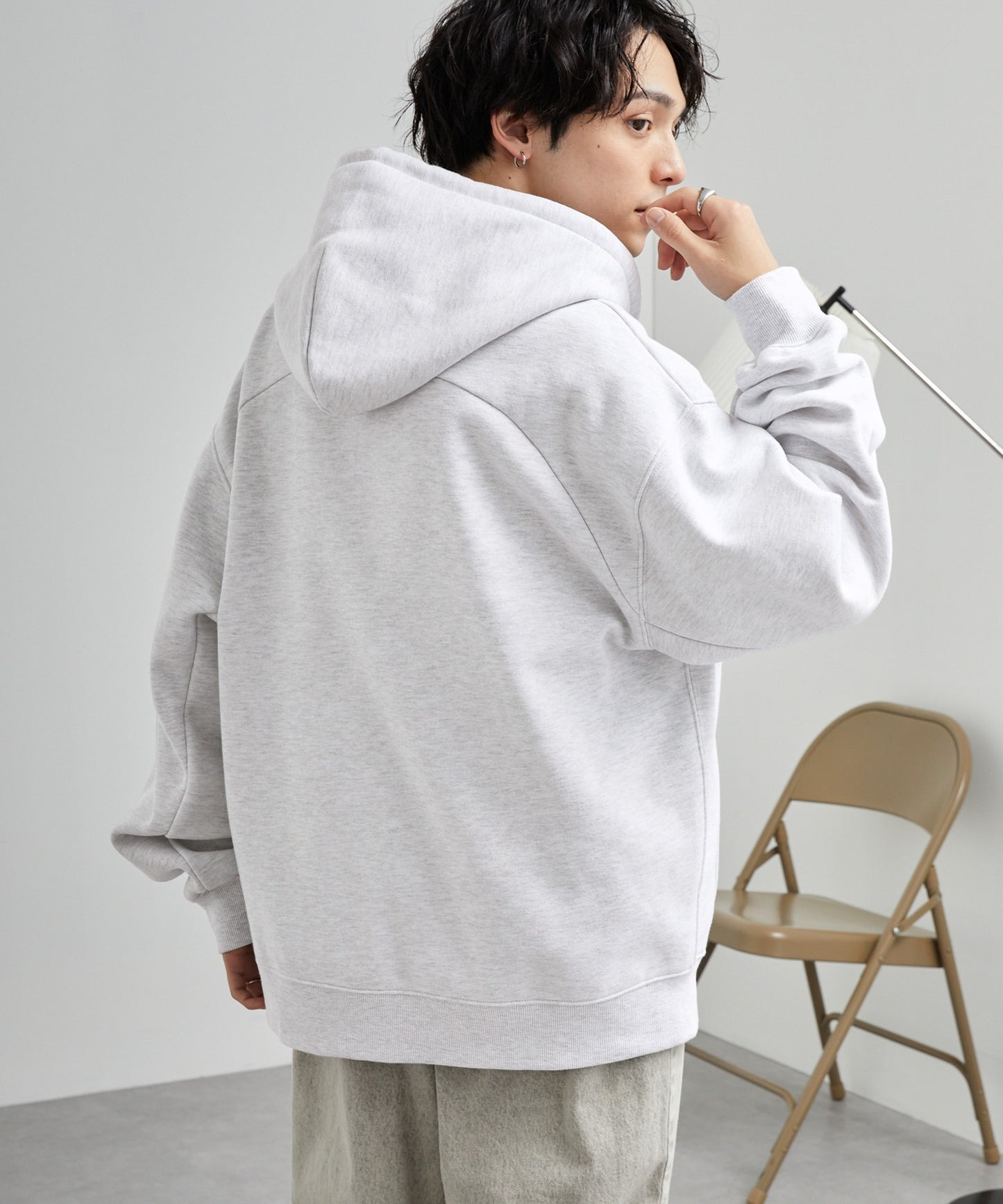 PENNEYS 限定 THE FOX 刺繡LOGO寬版拉鍊連帽外套