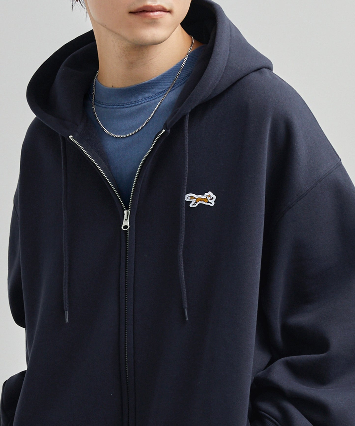 PENNEYS 限定 THE FOX 刺繡LOGO寬版拉鍊連帽外套