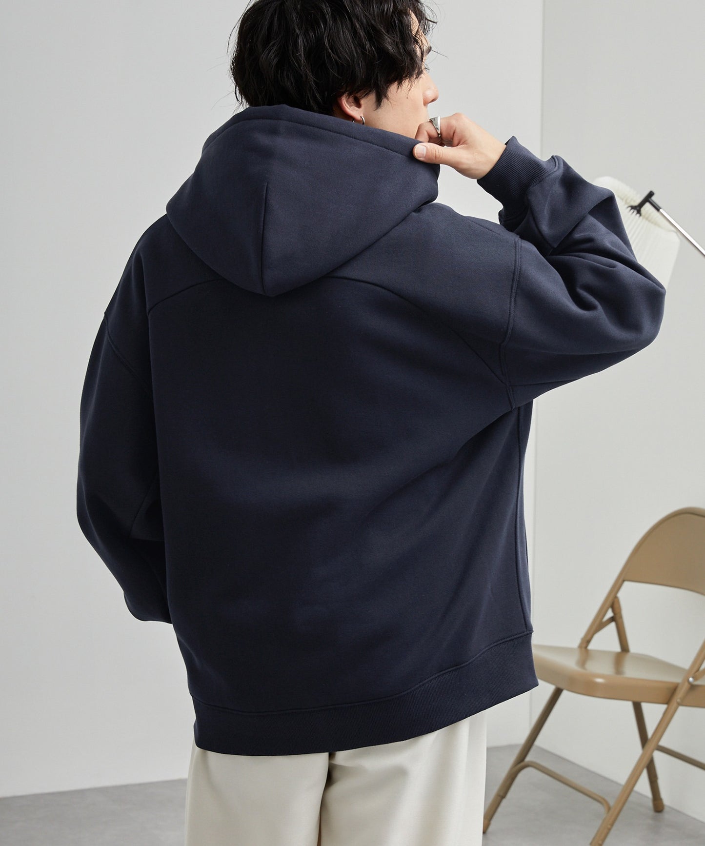 PENNEYS 限定 THE FOX 刺繡LOGO寬版拉鍊連帽外套