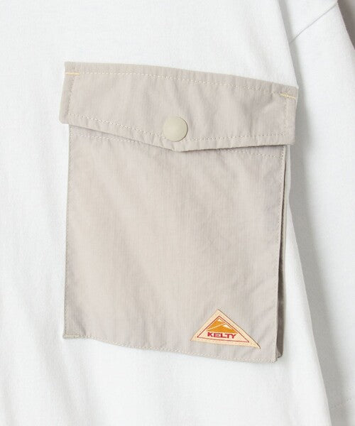 KELTY 限定 翻蓋口袋LOGO短袖T恤