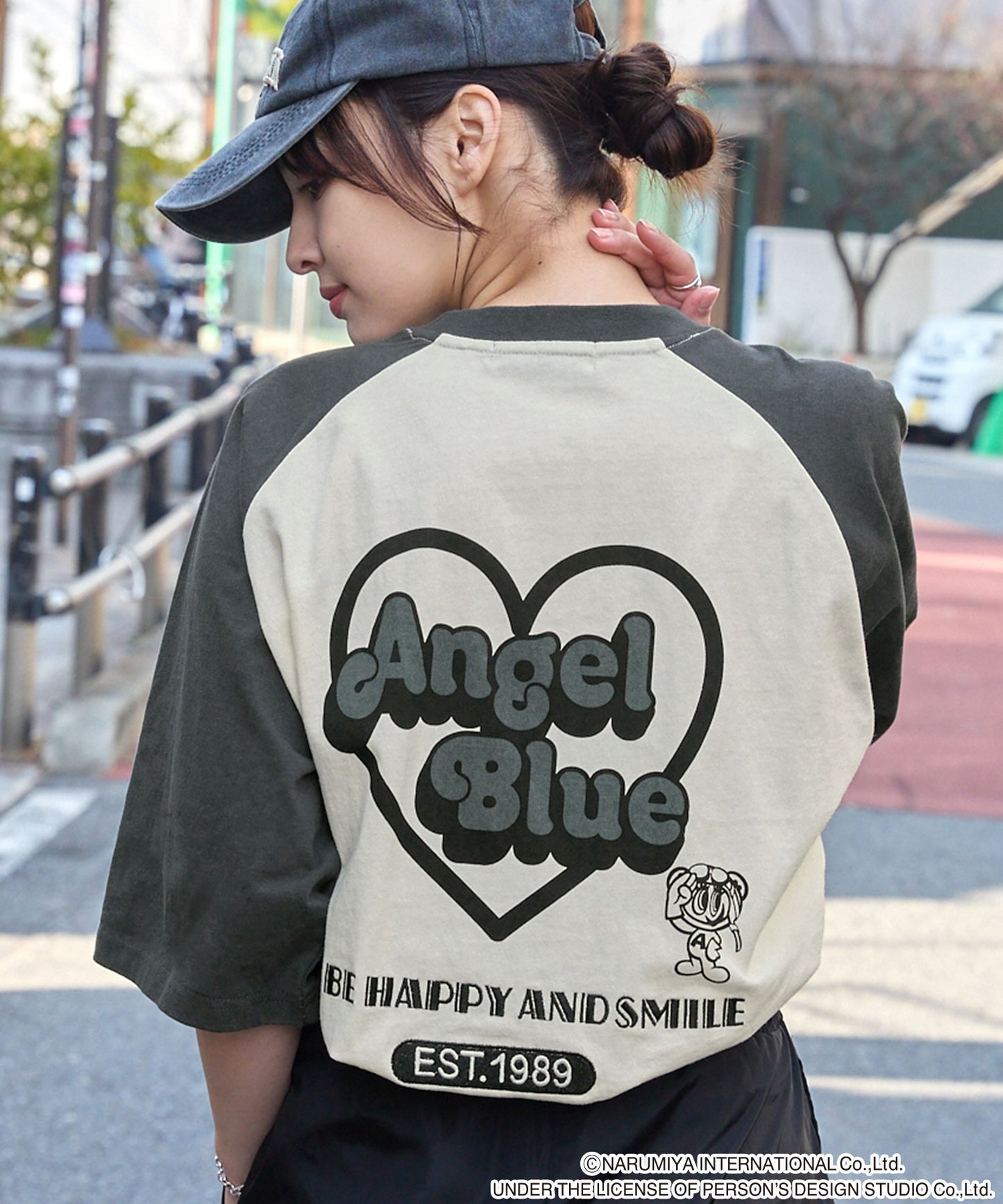 ANGEL BLUE x MONO-MART graphic embroidery oversized T-shirt 印花短袖T恤