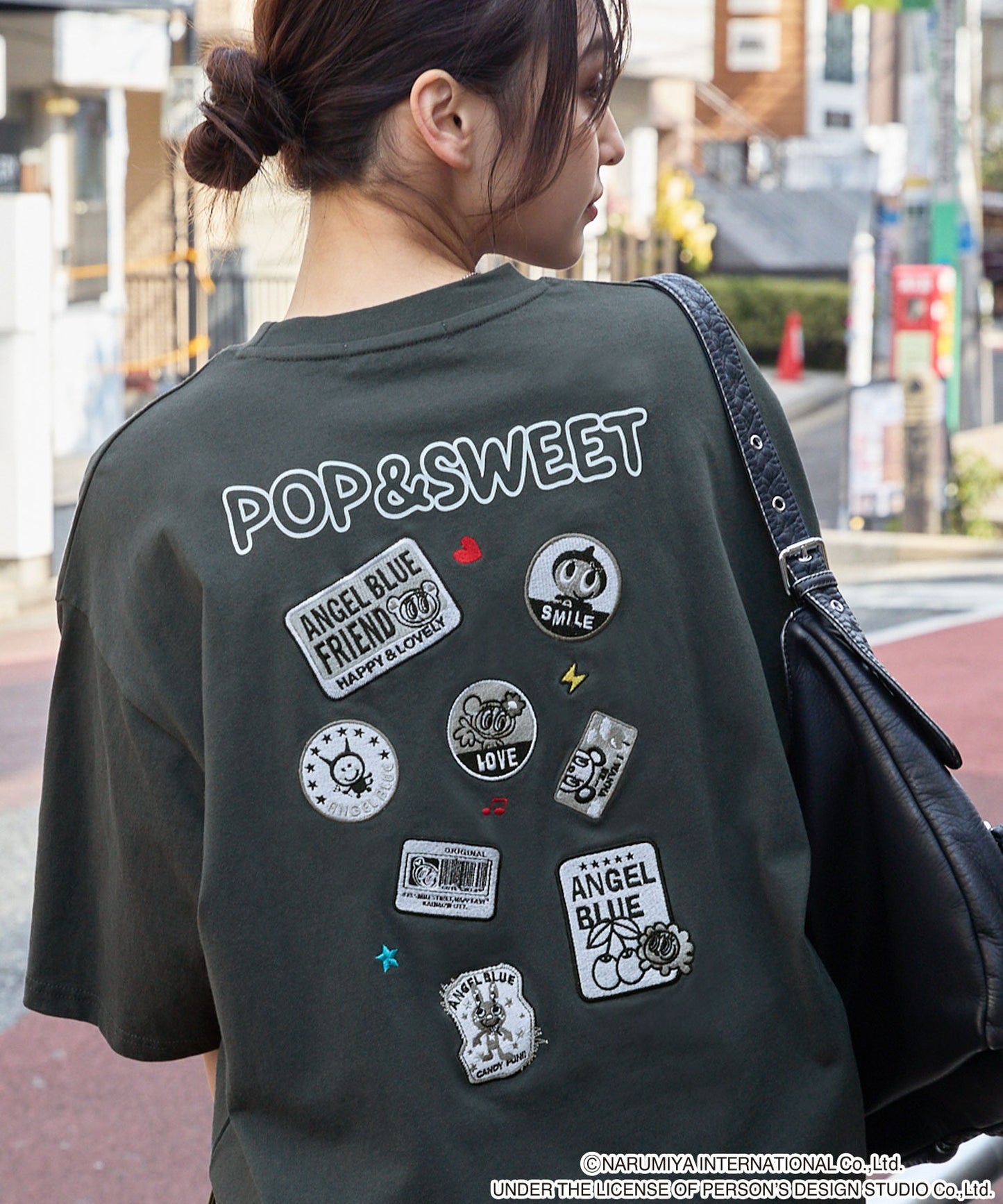 ANGEL BLUE x MONO-MART graphic embroidery oversized T-shirt 印花短袖T恤