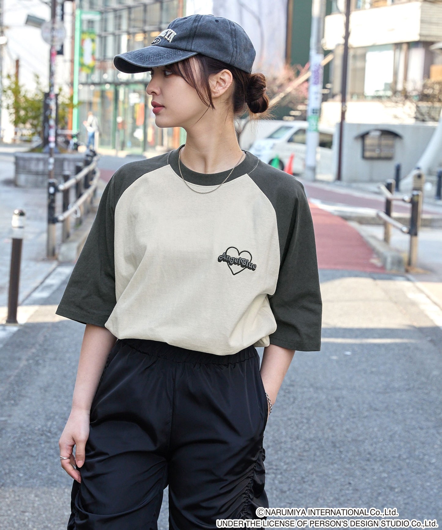 ANGEL BLUE x MONO-MART graphic embroidery oversized T-shirt 印花短袖T恤