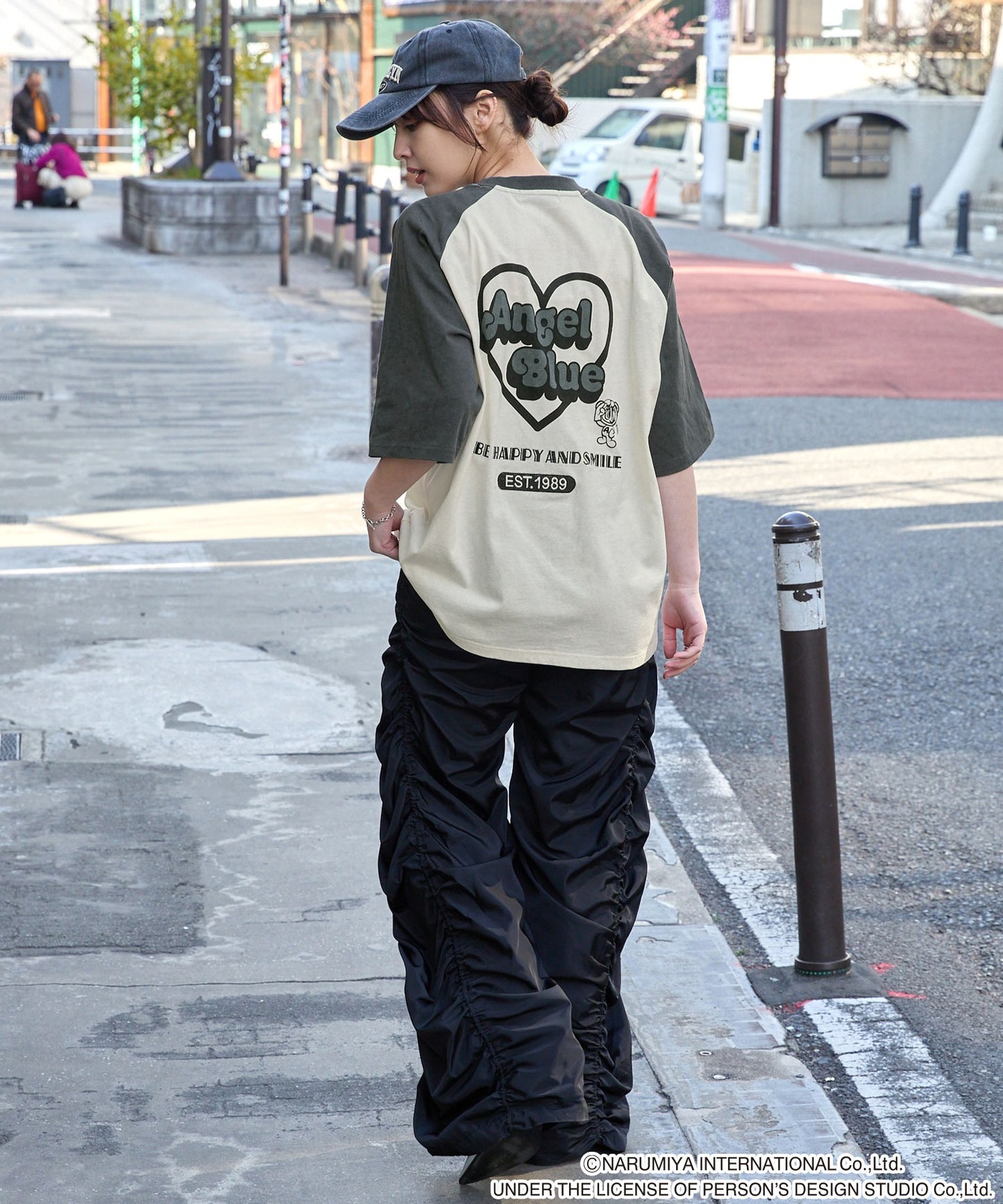 ANGEL BLUE x MONO-MART graphic embroidery oversized T-shirt 印花短袖T恤