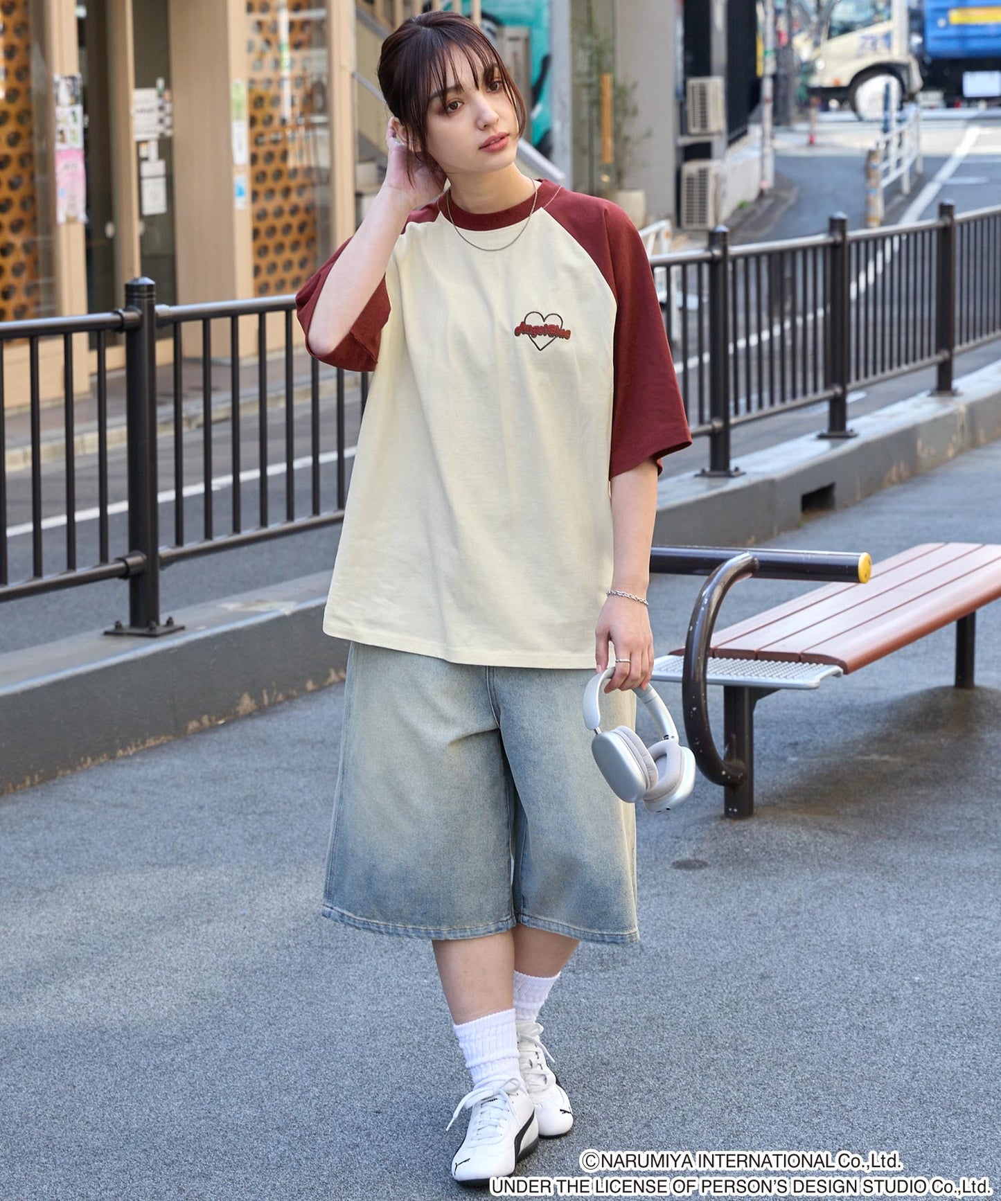ANGEL BLUE x MONO-MART graphic embroidery oversized T-shirt 印花短袖T恤
