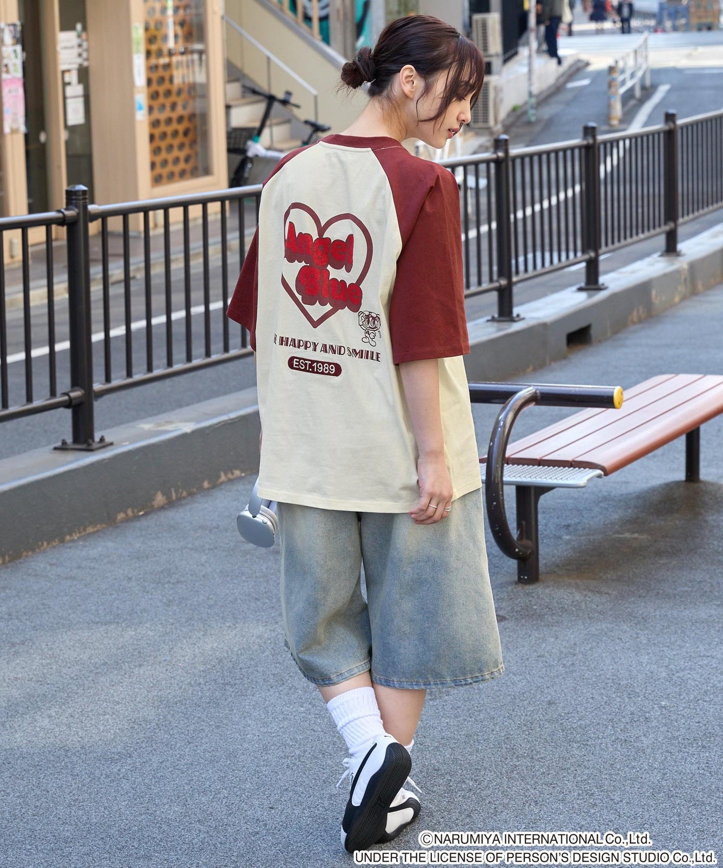 ANGEL BLUE x MONO-MART graphic embroidery oversized T-shirt 印花短袖T恤