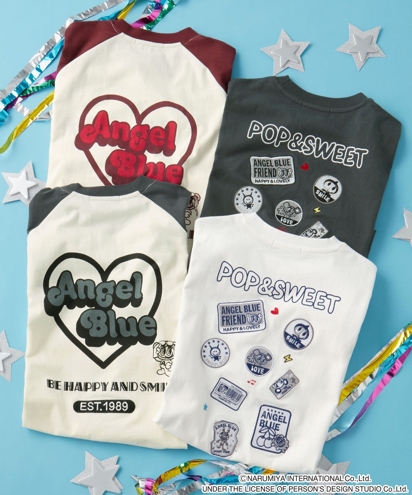 ANGEL BLUE x MONO-MART graphic embroidery oversized T-shirt 印花短袖T恤