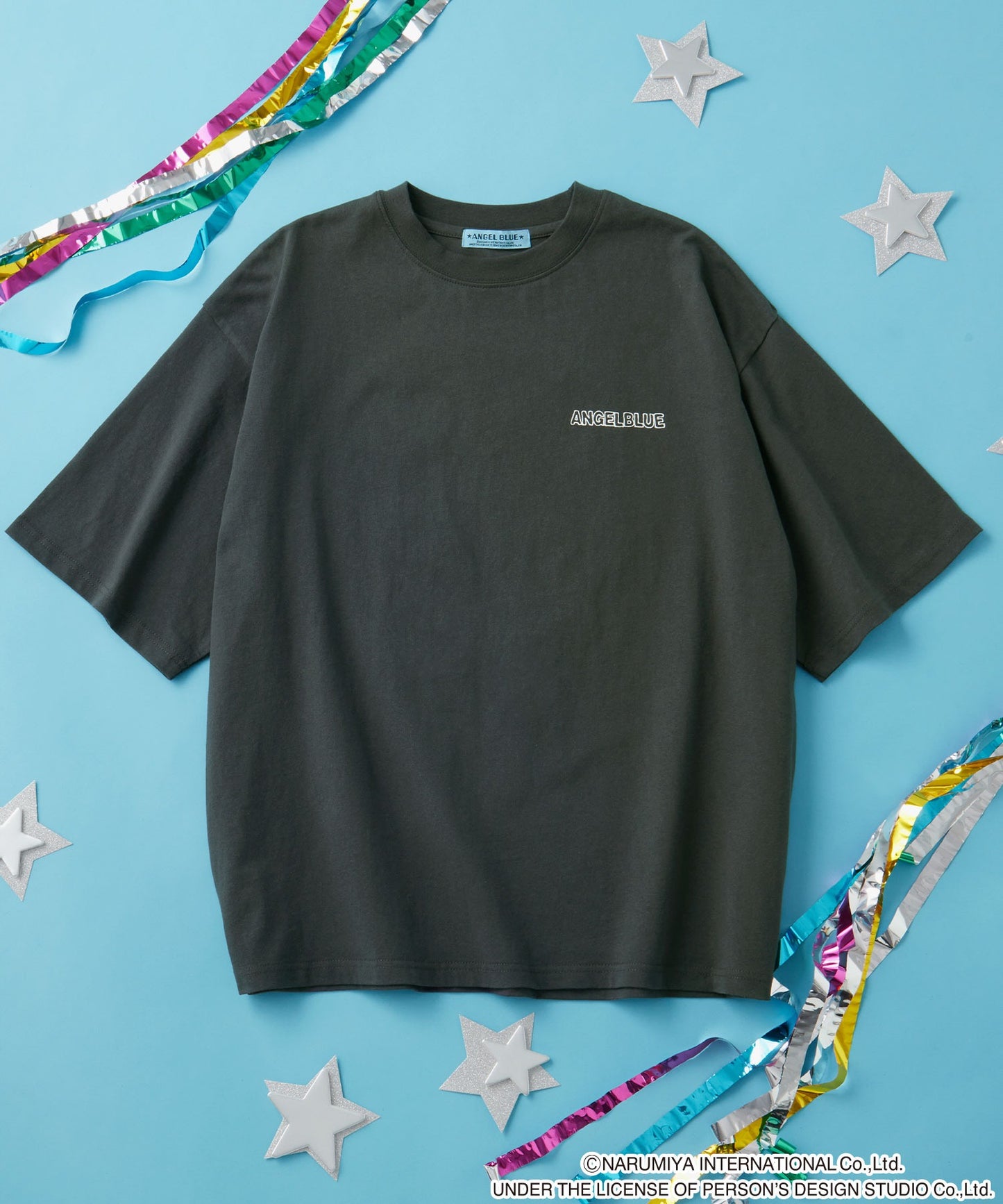 ANGEL BLUE x MONO-MART graphic embroidery oversized T-shirt 印花短袖T恤