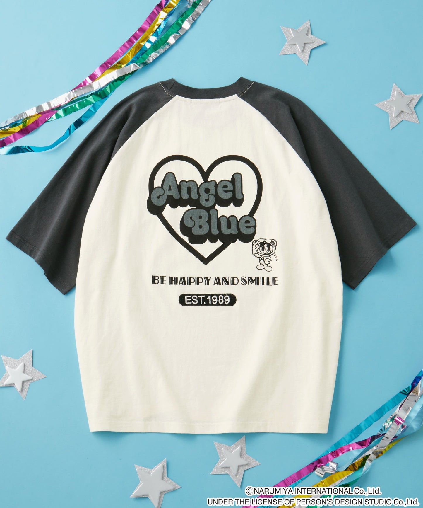 ANGEL BLUE x MONO-MART graphic embroidery oversized T-shirt 印花短袖T恤