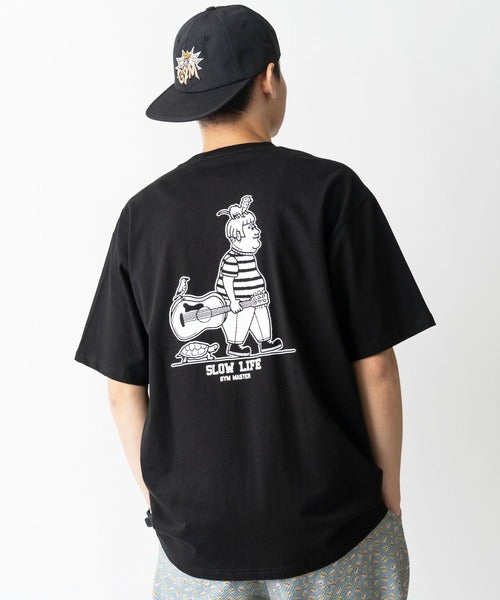 Gym Master 7.4oz SLOW LIFE Tee 印花短袖T恤