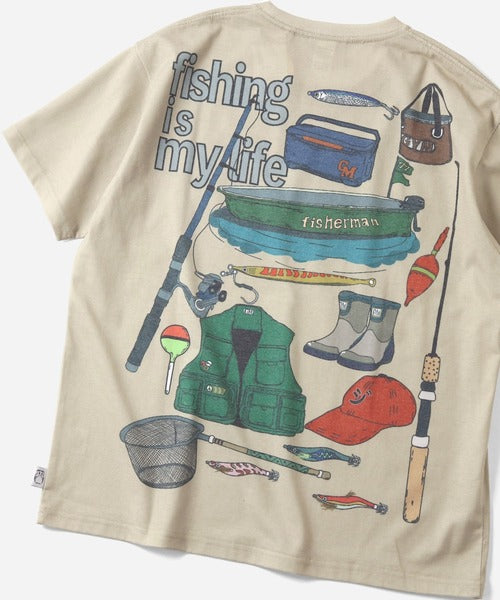 Gym Master 5.8oz T/C Dry Fishing is my life Tee 印花短袖T恤
