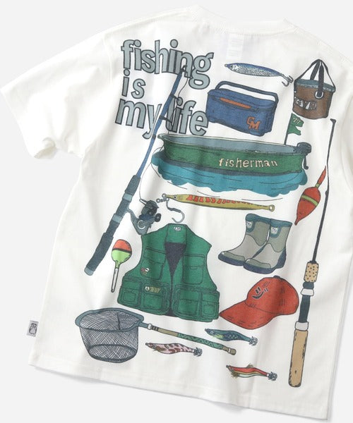 Gym Master 5.8oz T/C Dry Fishing is my life Tee 印花短袖T恤