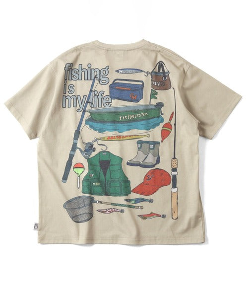 Gym Master 5.8oz T/C Dry Fishing is my life Tee 印花短袖T恤