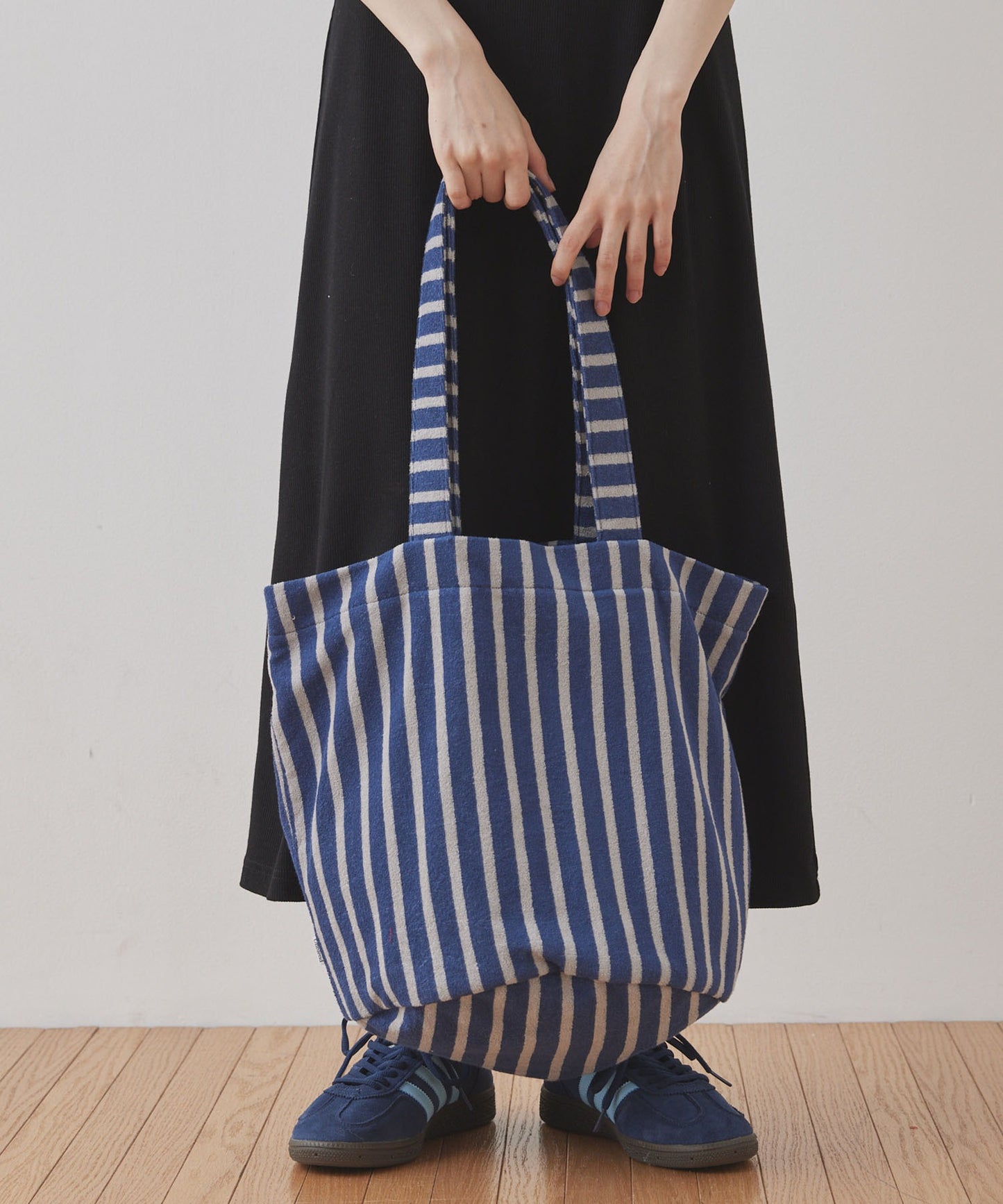 Unblend Pile Stripe Big Tote Bag 大容量托特包
