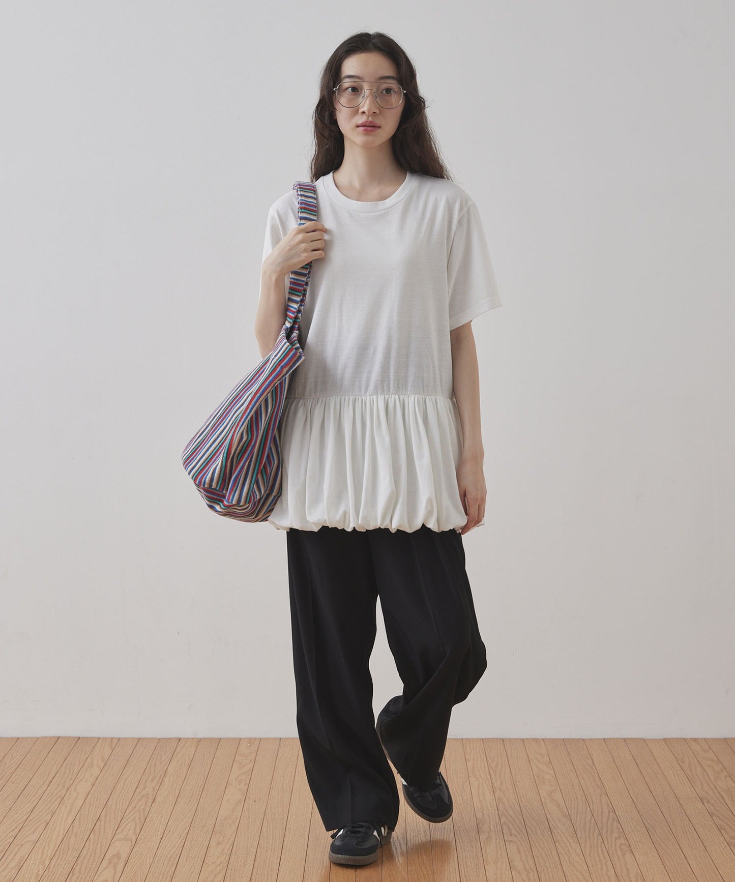 Unblend Pile Stripe Big Tote Bag 大容量托特包